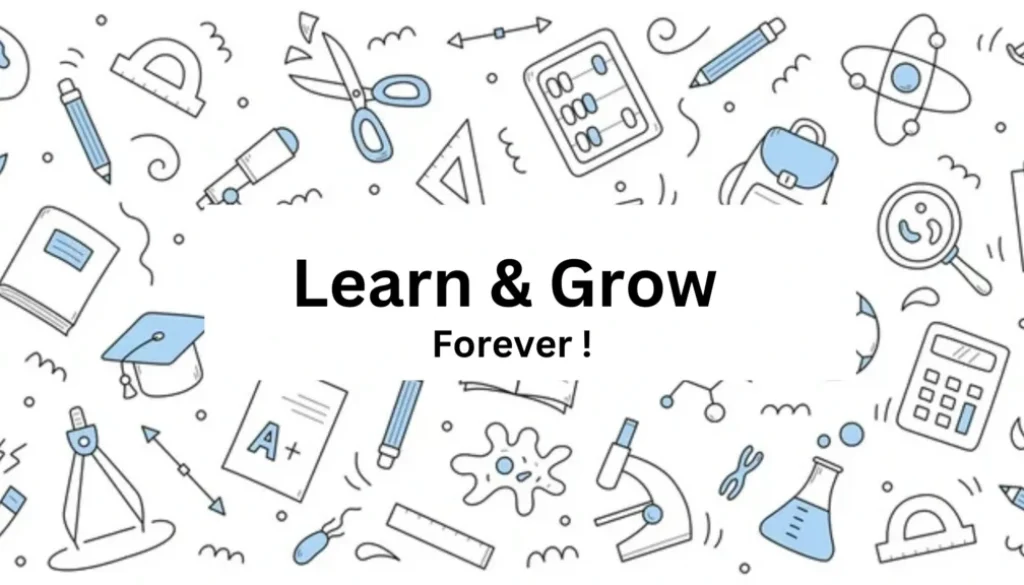 Learn and grow banner on Saeed Ur Rahman Academy